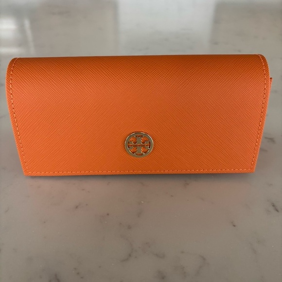 Tory Burch Orange Glasses Case - Picture 1 of 8